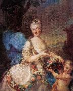 Marcello Bacciarelli Portrait of Apolonia Ustrzycka and her son Stanislaw. oil